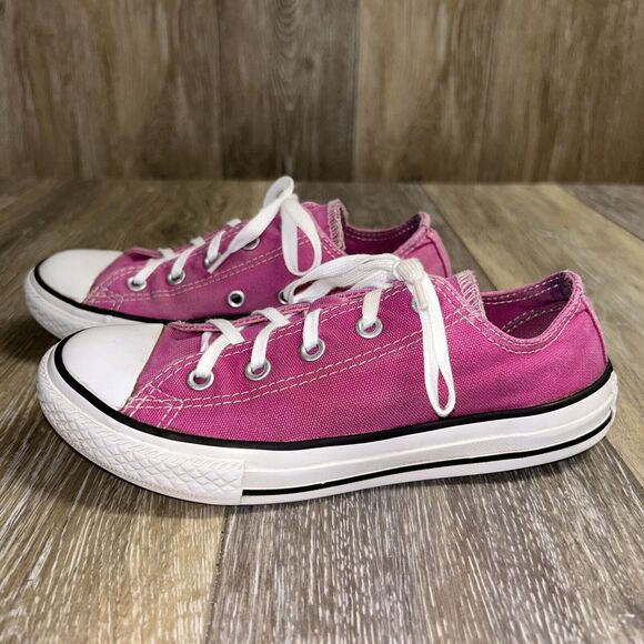 Juniors Youth US Size 1 Converse Double Tongue 652583F Pink Sneaker Shoes - Picture 5 of 13